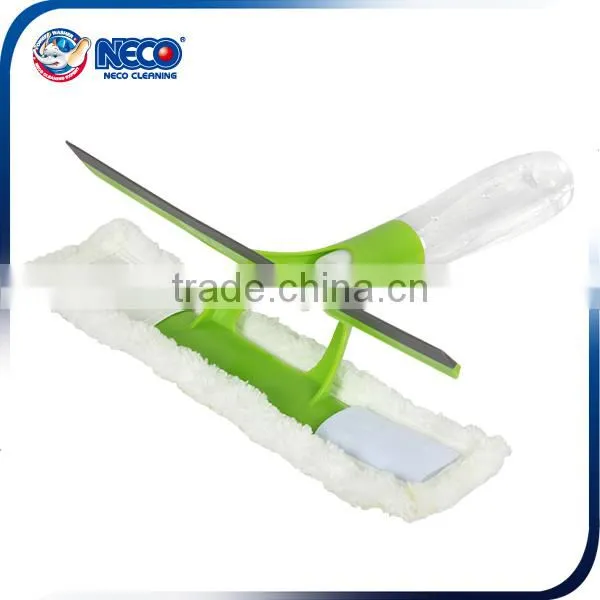 New spray window squeegee with Microfiber Cleaner