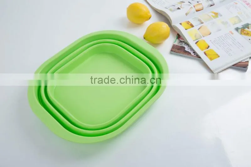 Silicone folding pots vegetables wash basin car portable fishing water bucket