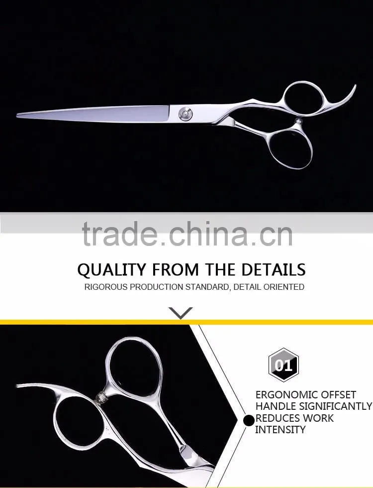 YiJiang7.0" Topotdor Pet Grooming Trimmer Scissor for Dog and Cat Durable Stainless Steel Blade