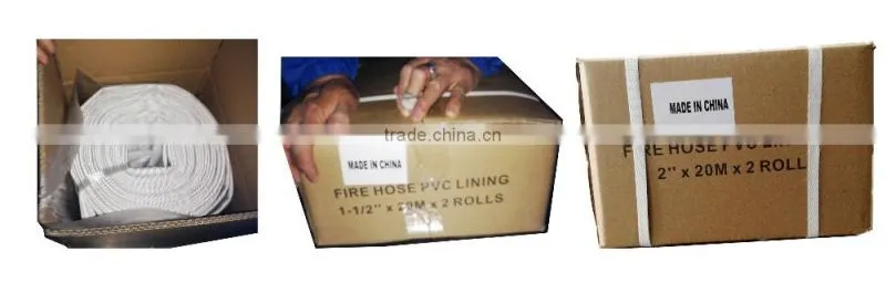 1.5" inch SINGLE JACKET FIRE FIGHTING HOSE WITH NST BRASS COUPLING