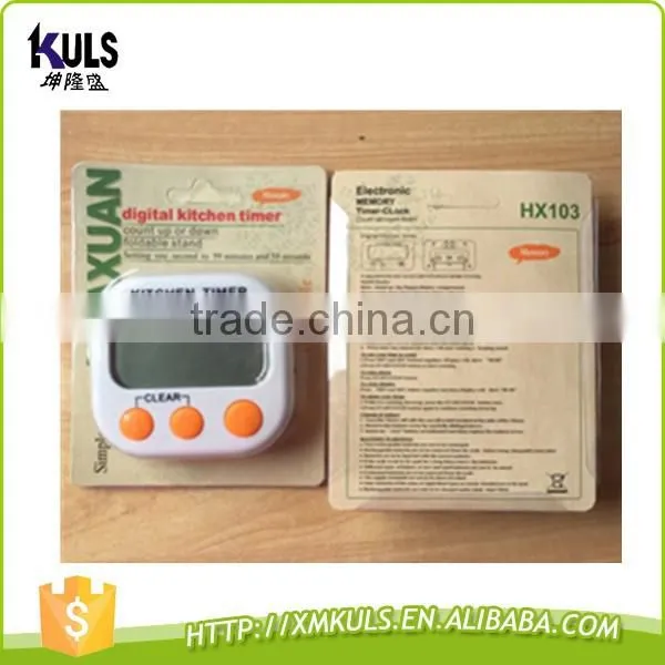2016 Popular Promotional Gift mini LCD display Kitchen digital Timer