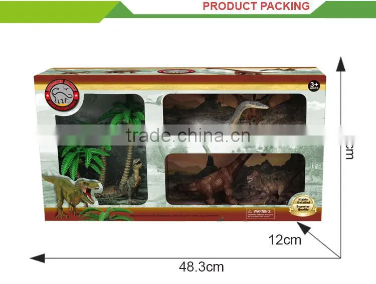 Hot selling kids educational set box mini dinosaur world toys