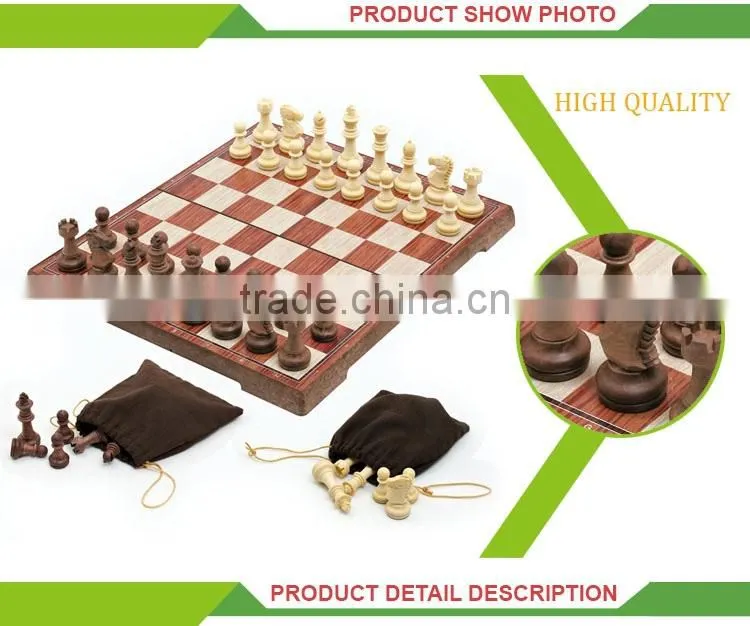 High quality intelligence toy wooden chess pieces