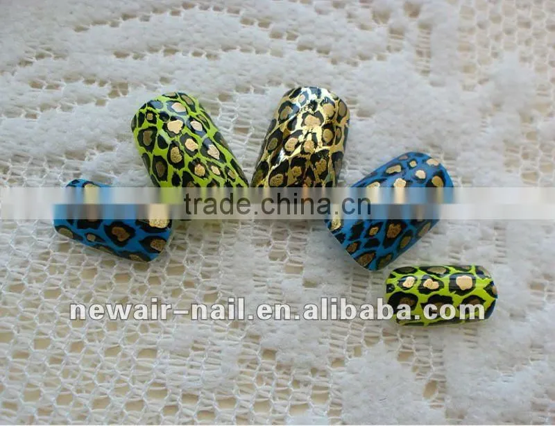 ANIMAL PATTERN NAILS& METALIC ART NAILS TIP