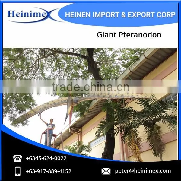 Flying Figure of Giant Pteranodon Dinosaur at Low Rate