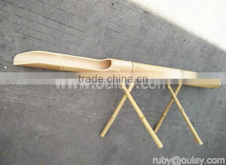 Custom green bamboo garden water fountains /water spouts