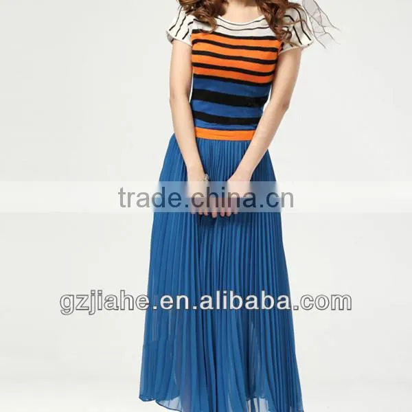 Fashion chiffon Colorful modern long skirt for women