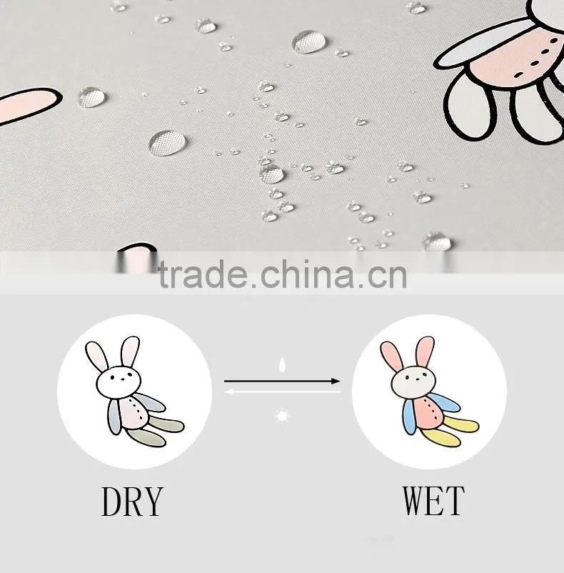 color changing umbrella fabric when wet, 190t waterproof fabric