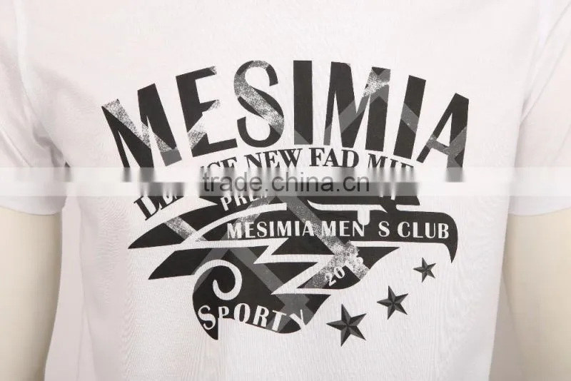 mens fashion slim design cotton plain mens t shirt