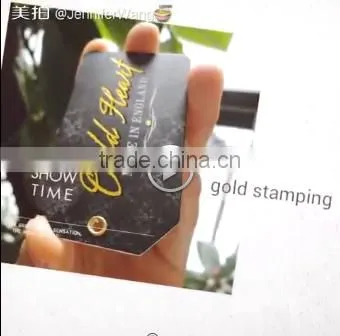 2017 china custom jeans paper hang tags