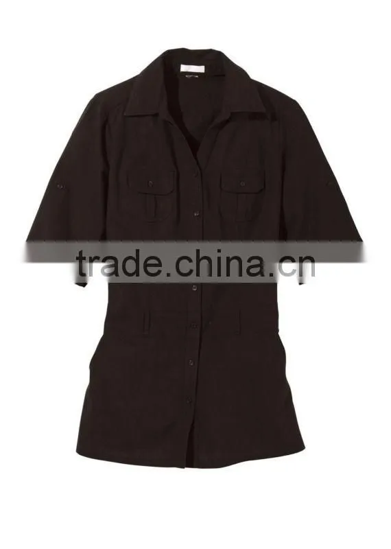 ladies plus size blouse short sleeve linen blouse