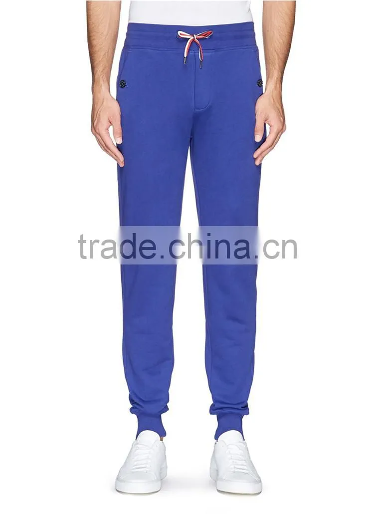High-end skinny wholesale cotton blue casual mens baggy trousers pants