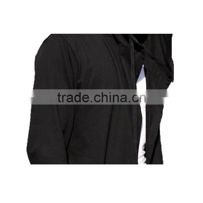 Hot 2016 New Arrival Black Men's Cloak Hooded Male Streetwear Sweatshirts Hip Hop Spring Full Sleeves Clothing,Christmas sweater