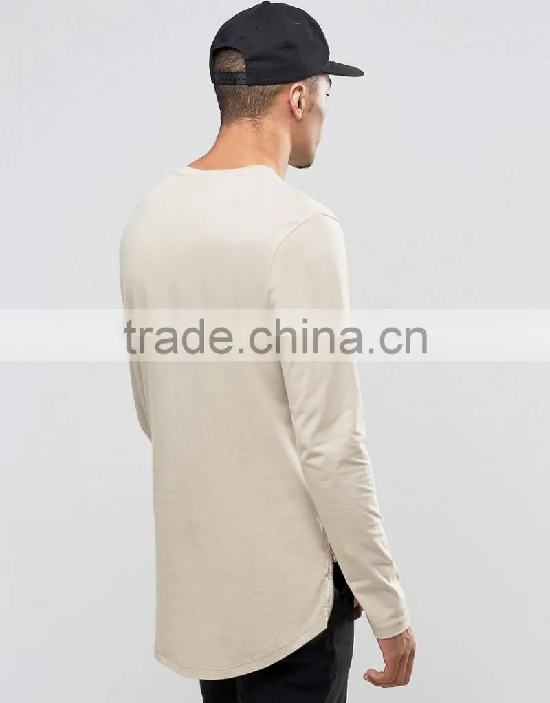 Guangzhou Shandao Factory Manufacture wholesale Price High Quality 180g 100% Cotton Short Sleeve O-Neck Longline Men's T Shirt