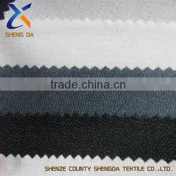 Cotton woven fusible collar interlining fabric