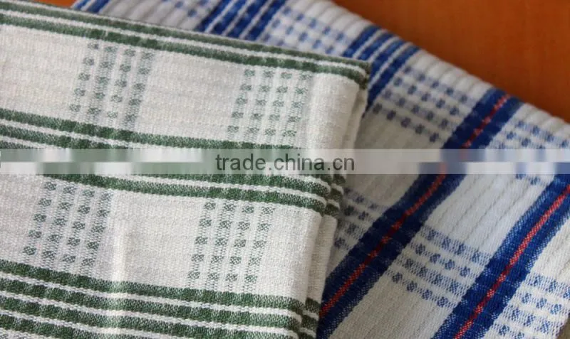 China supplier plain linen wafflle checked tea towel