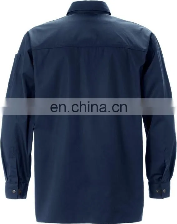 high quality Construction 100 cotton work shirts anti static fr safety work shirt