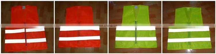 Adult Jackets yellow high visibility reflective safety vest