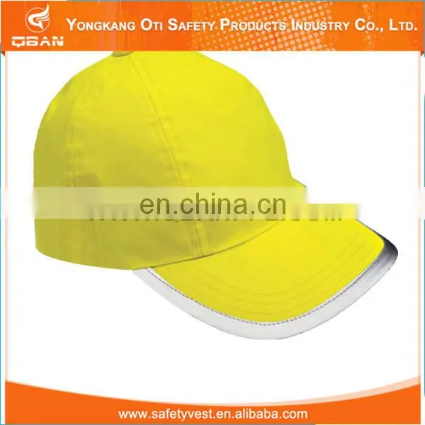 Hi vis Refletive caps safety baseball cap