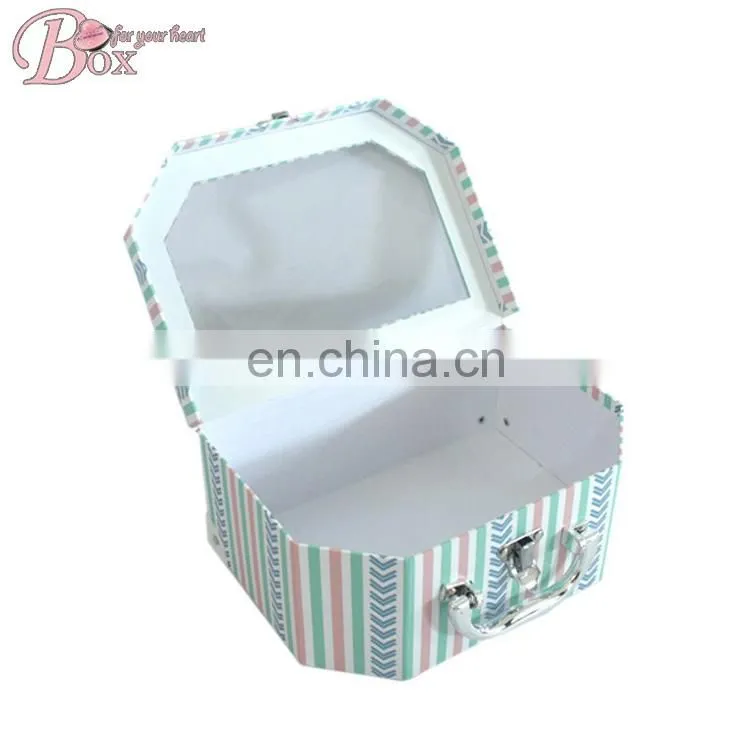 Children Cardboard Suitcase with PVC Window