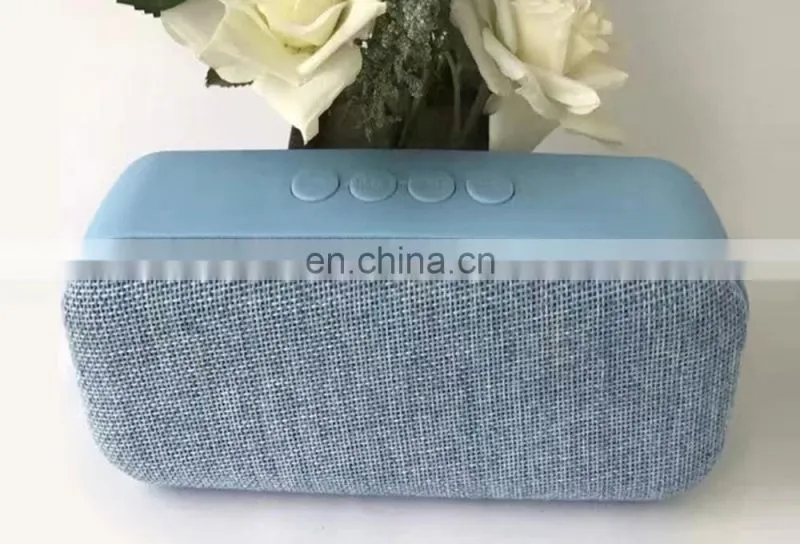 5W*2 Bluetooth Speaker Portable Wireless Stereo Creative Home Outdoor Car Phone Subwoofer with Cloth Fabric