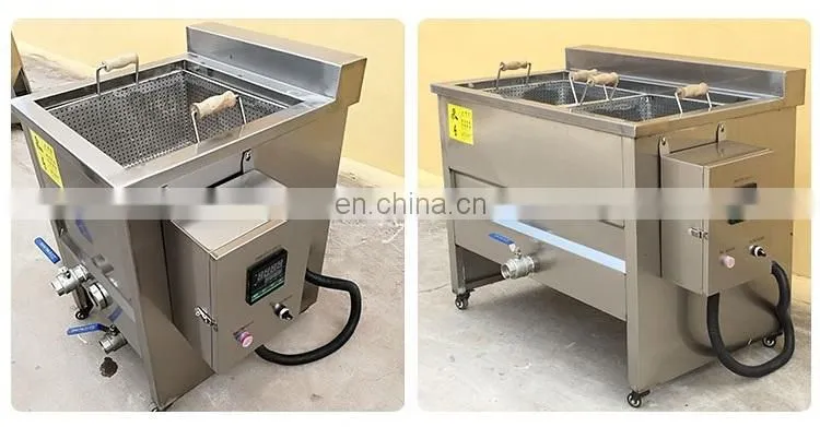Top quality automatic potato chips frying machine onion chicken wing frying machine
