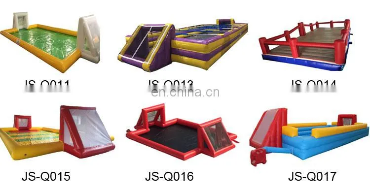 2019 NEW Inflatable Soccer Game Playground Air Bounce Football Field Inflatable Soap Soccer Field For Sale