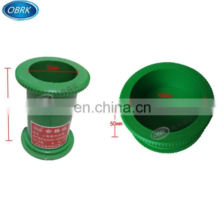 Dia 50*100mm Dia 100*50mm Plastic Concrete Cylinder Mold,ABS Cylinder Concrete Test Cube Mould