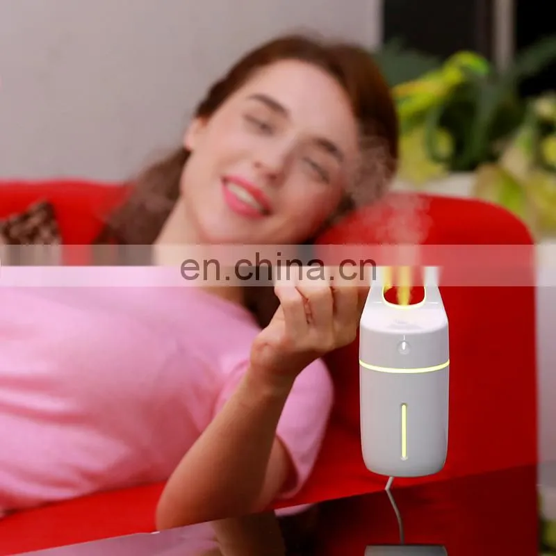 Household led home air projector light usb cool mist air humidifier for bedroom