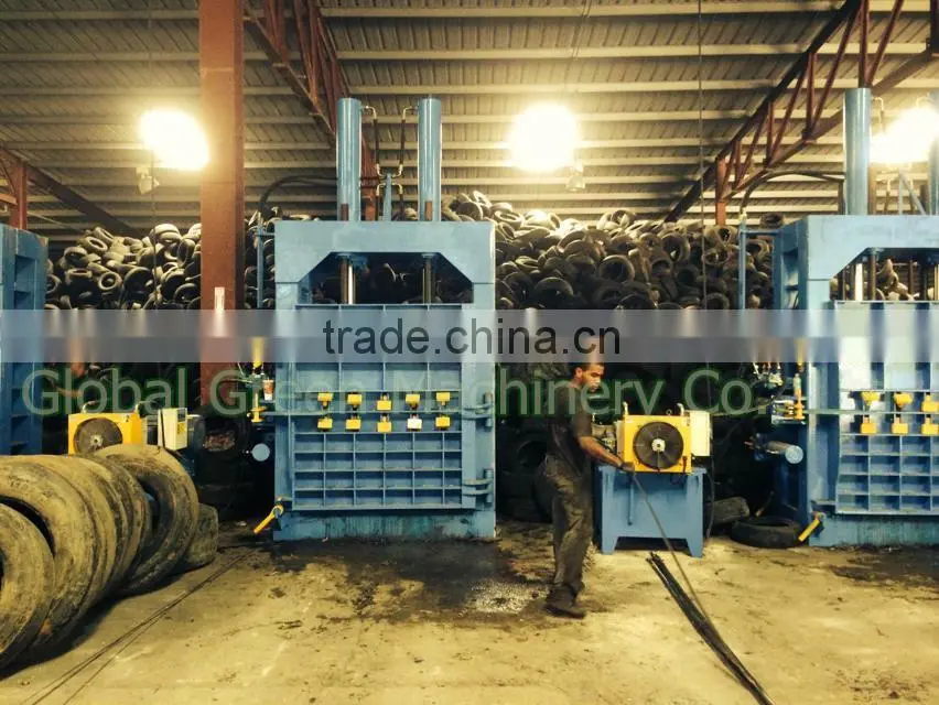 Hydraulic Vertical Waste Tire Baling Machine