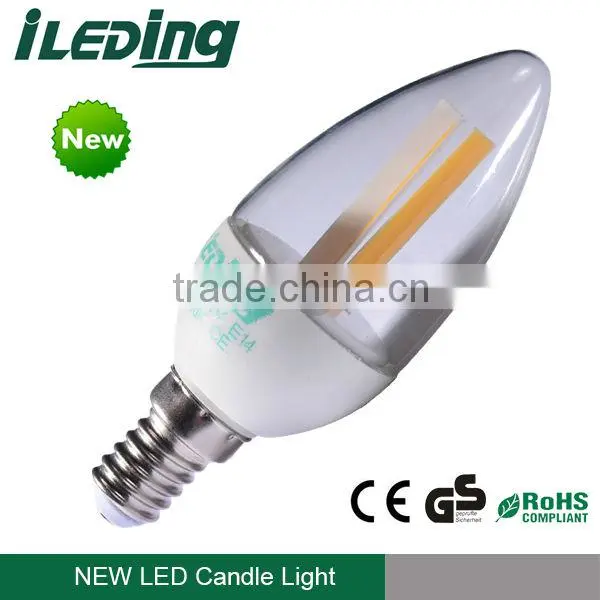 Manufacturer COB LED Candle Light E14 2.2W Flame tip