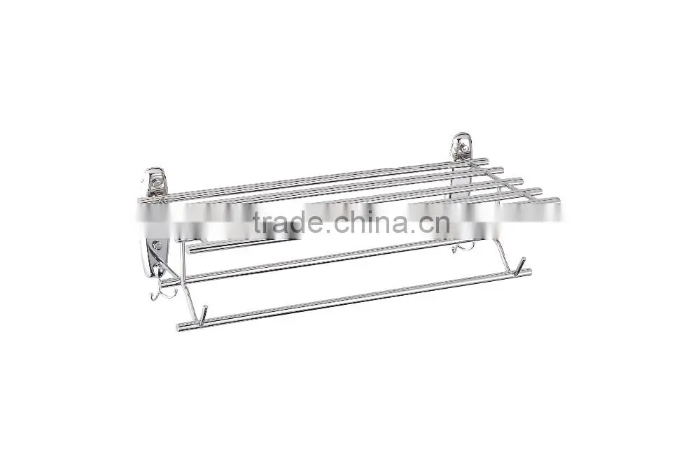 Wesda Wall Mounted Stainless Steel Bathroom Shelf Towel Rack A095