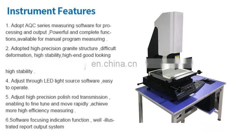Liyi CNC CCD Vision Inspection Video Visual Measuring Machine For Automotive Electronic Industry