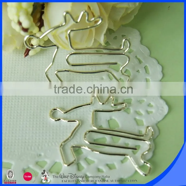 Cheaper price customized christmas shape paper clip