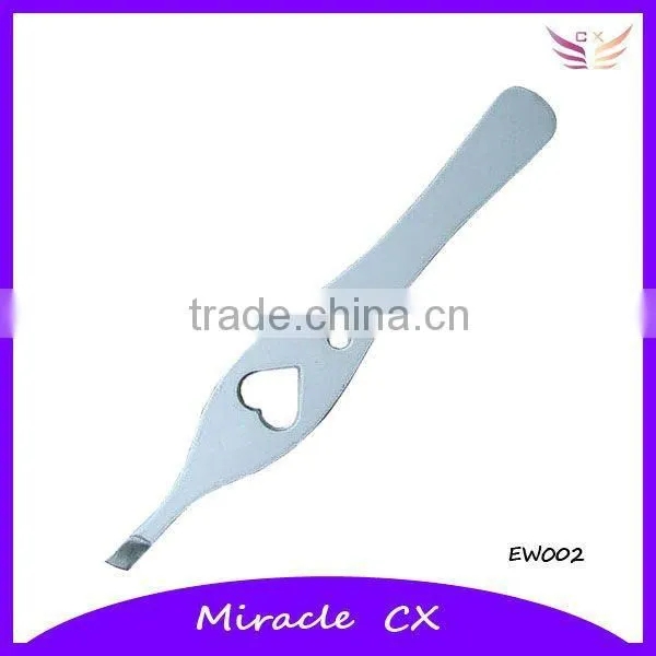 New design of heart shaped hole eyebrows tweezer