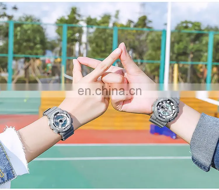 Sanda 299G 292L Leisure Sport Watches for Ladies and Men LED Luminous Waterproof Unique Functional Digital Watches Unisex