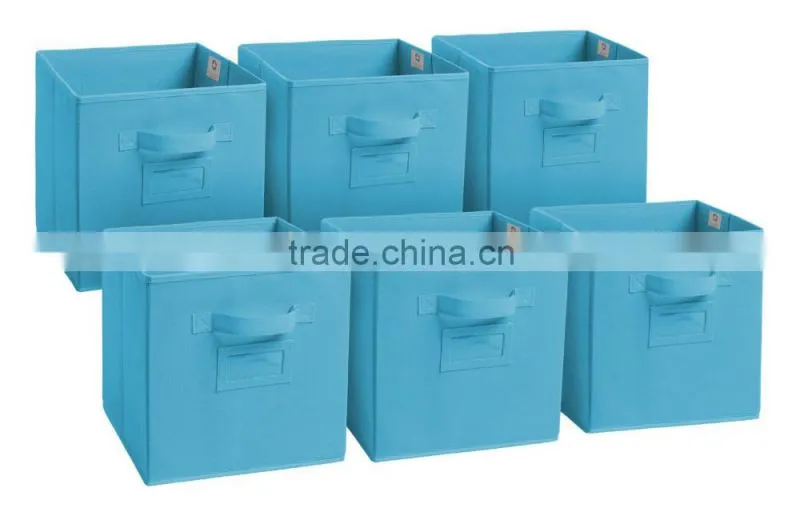 Non-woven storage bins, Folding Basket set of 6