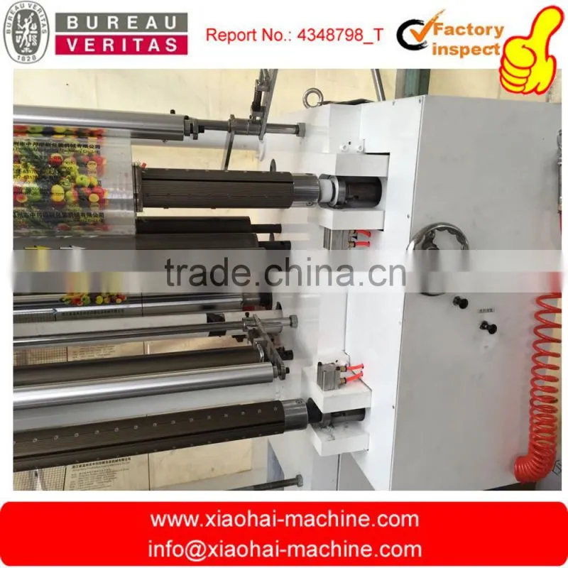 Automatic Paper plastic film PVC PET BOPP slitting and rewinding machine with flat and disc knife and full automatic tension