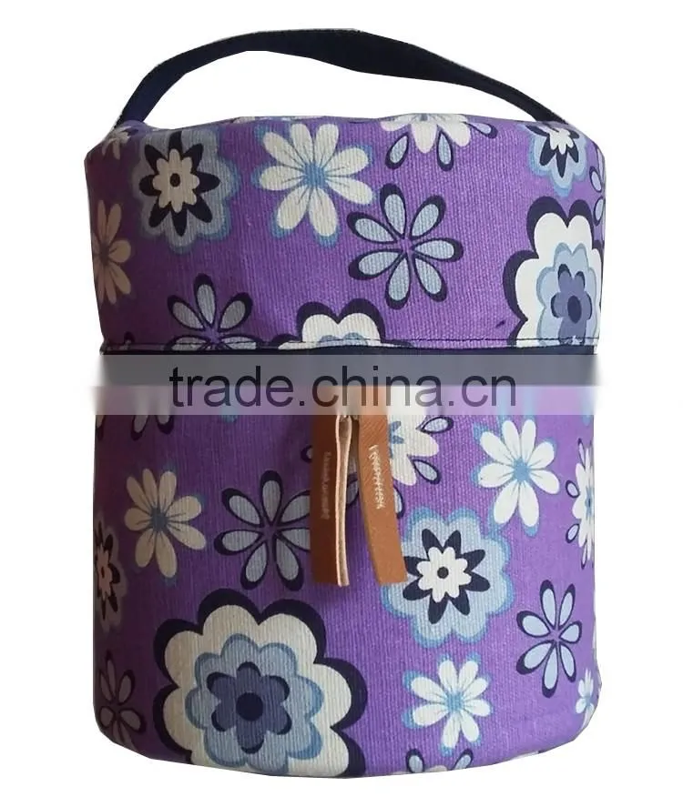 printed canvas essential oil diffuser carrying case,high quality essenetial oil diffuser carry bag for 16bottlers