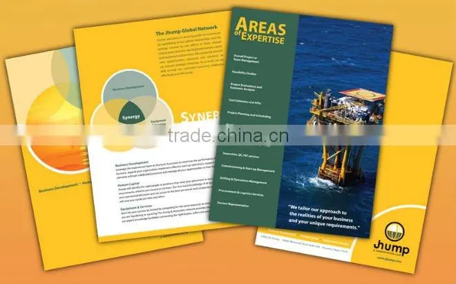 Saddle stitching A4 offset popular design printing catalogs