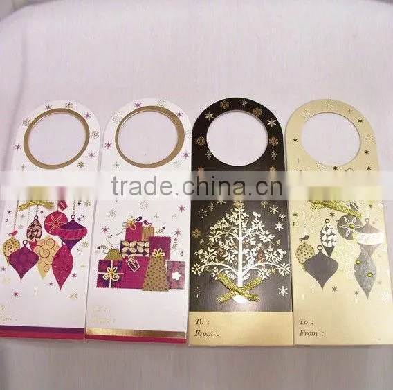 Wine bottle Christmas tags