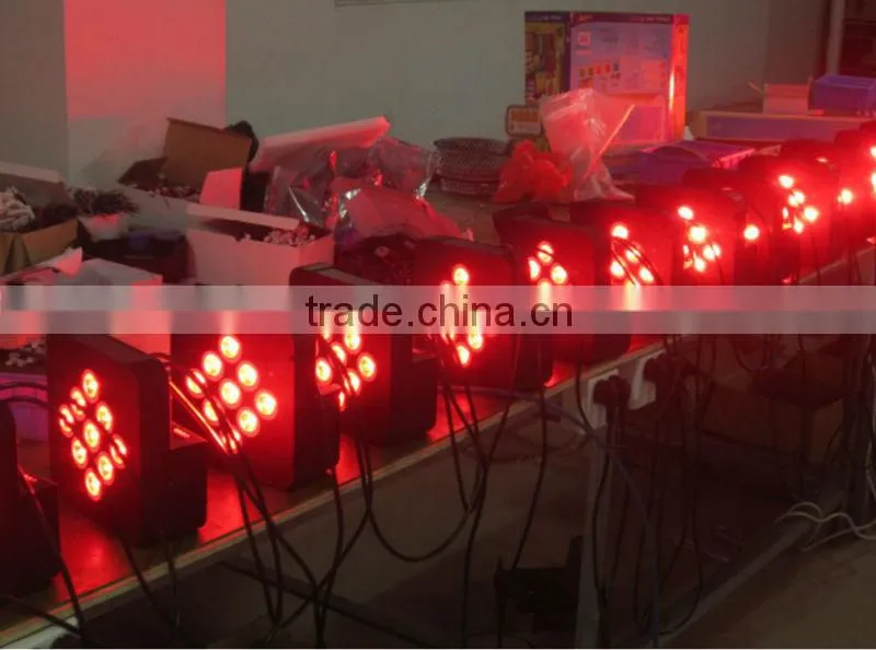 9pcs 3W RGB 3 in 1 Led Par Light Led Par64 Stage DJ Lighting