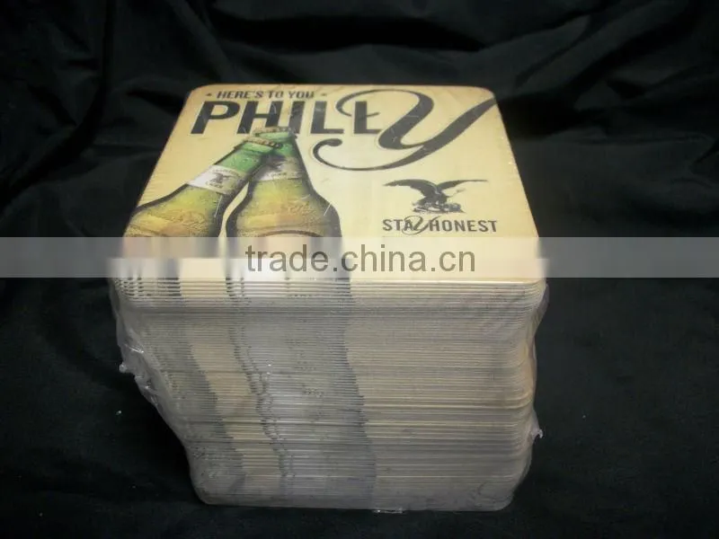 Silicone coaster, custom rubber cardboard coaster, 2D/ 3D paper coasters for beer