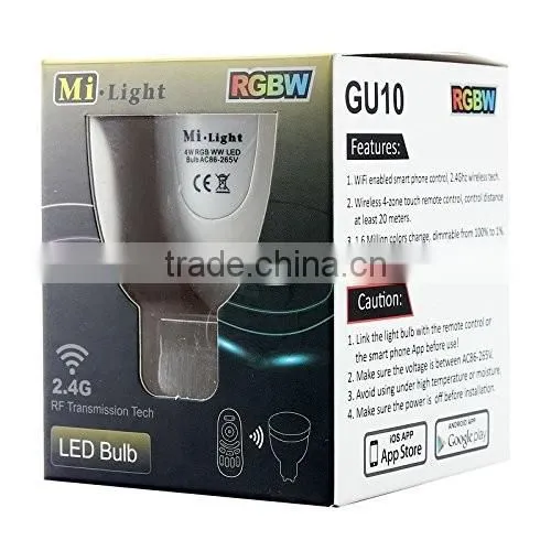 2.4G Wifi Compatible LED GU10 Smart Bulb/Multi-color GU10 LED Bulb