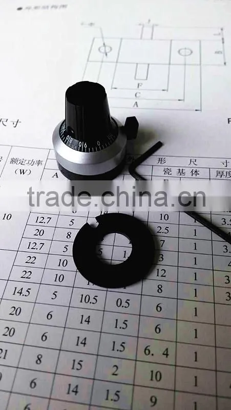 10 turns dial knobs for potentiometer