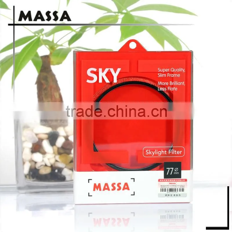 Massa super slim 77mm skylight camera filter for photography