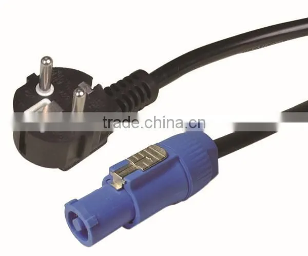 European Electric Powercon Cable With 16A And 250V EC008-5M/1.5