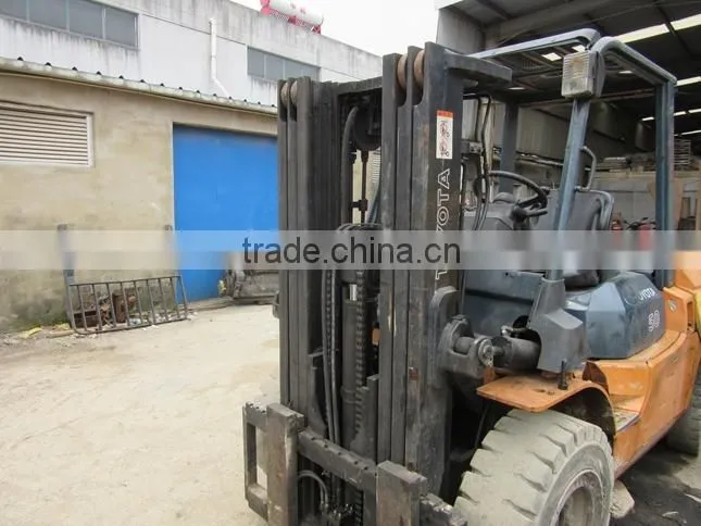 Used Toyota Forklift 5T Japan made, 5 Ton forklift 4m lifting height year 2008