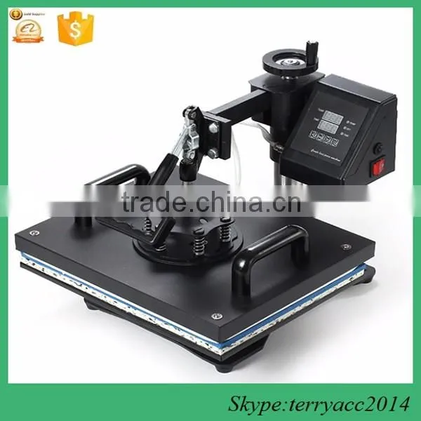 38cm x 38cm 5in1 Digital Transfer Sublimation Heat Press Machine T-Shirt Mug Hat Plate