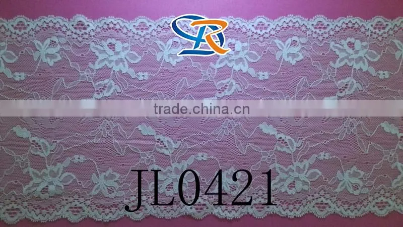 white lace handkerchiefs jacquard lace,stetch lace,elastic lacefor H&M garments